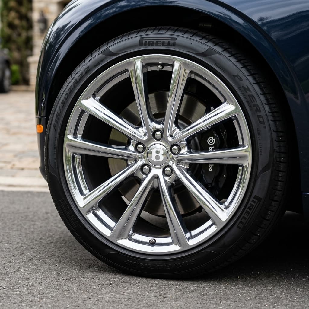 Clean wheels and tires